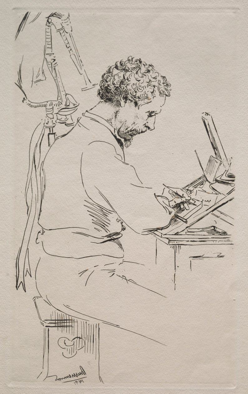 Charles Kean, 1871. tekijältä Felix Bracquemond