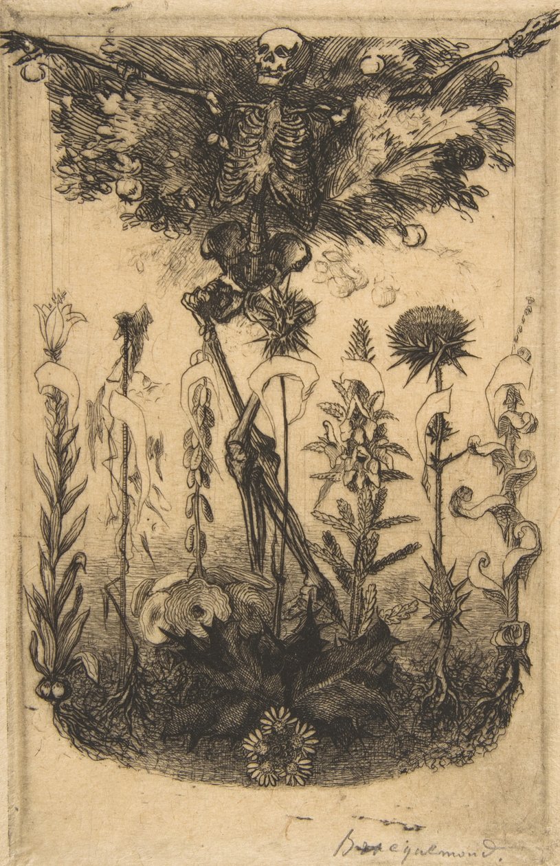 Etukappale elokuvalle The Flowers of Evil, 1857. tekijältä Felix Bracquemond