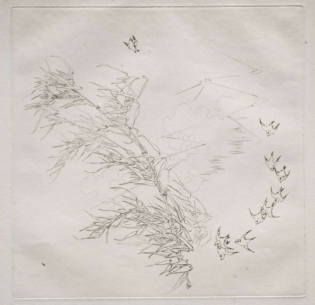 Parisian Service (Haviland-palvelu): The Storm (nro 8) tekijältä Felix Bracquemond