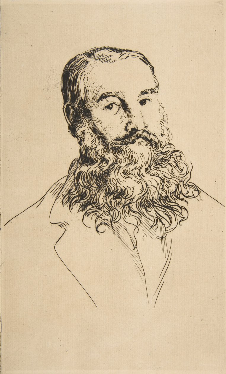 Charles Lelandin muotokuva, 1871. tekijältä Felix Bracquemond