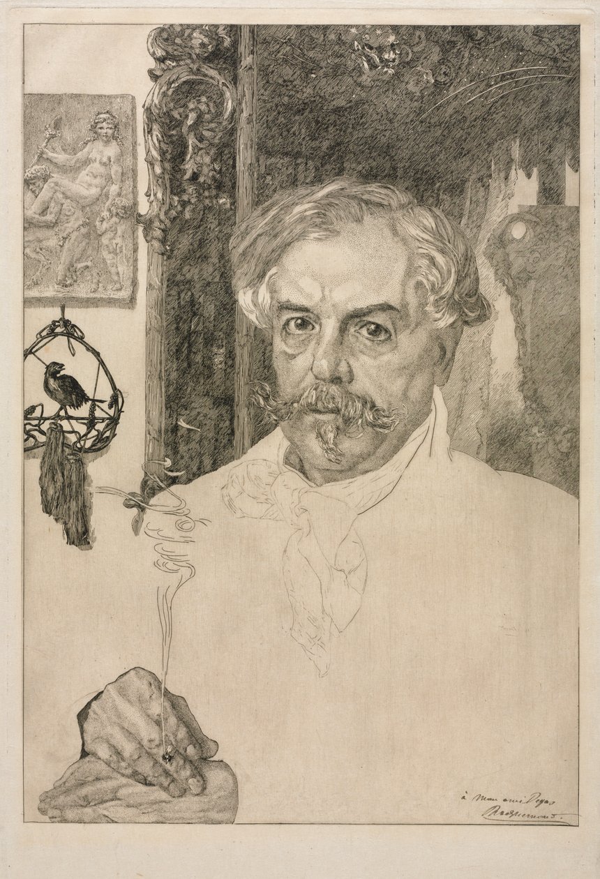 Edmond de Goncourtin muotokuva tekijältä Felix Bracquemond