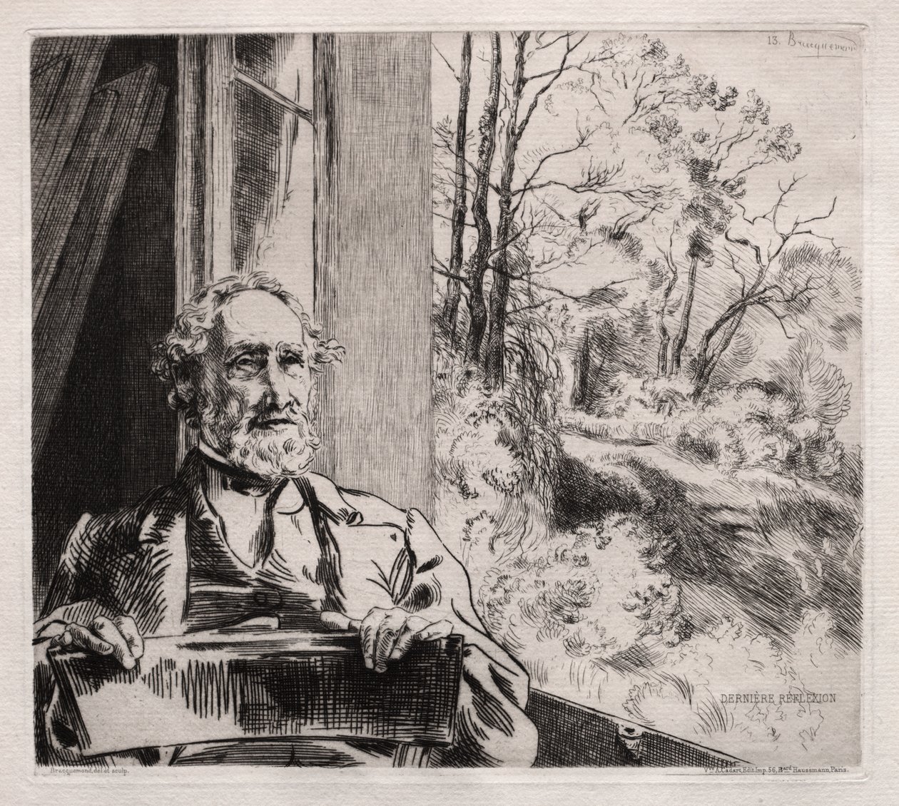 Meyer Heinen muotokuva tekijältä Felix Bracquemond