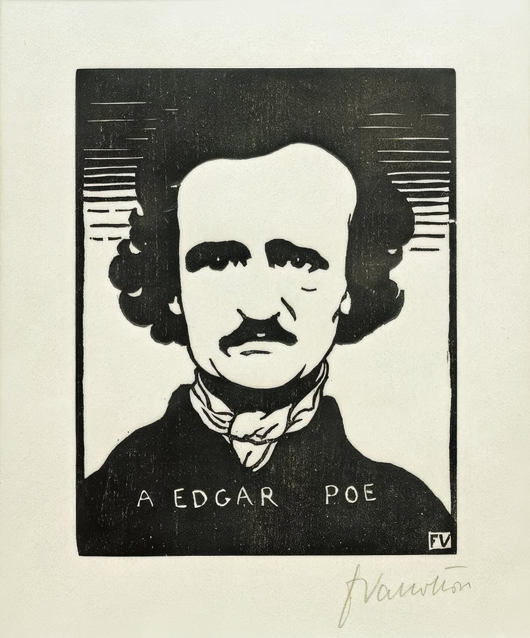 Edgar Poe tekijältä Felix Edouard Vallotton