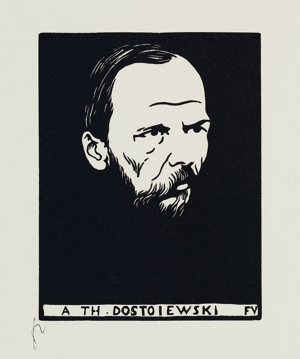 A Th. Dostoiewski, 1895 tekijältä Felix Edouard Vallotton