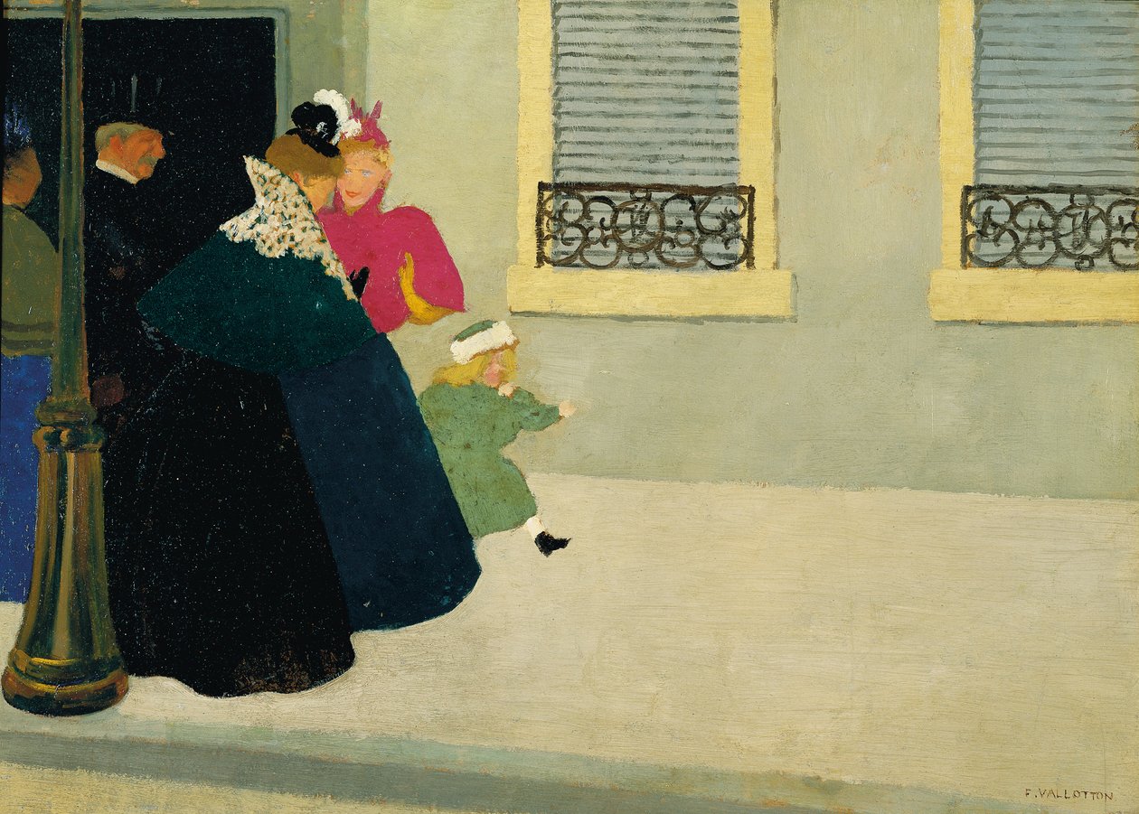 Kävely, n. 1895 tekijältä Felix Edouard Vallotton