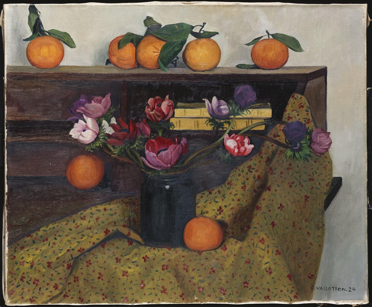 Anemones and Appelsiinit, 1924 tekijältä Felix Edouard Vallotton