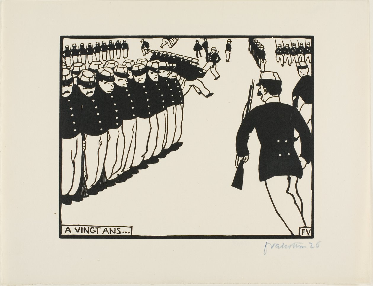 20-vuotiaana... tekijältä Felix Edouard Vallotton