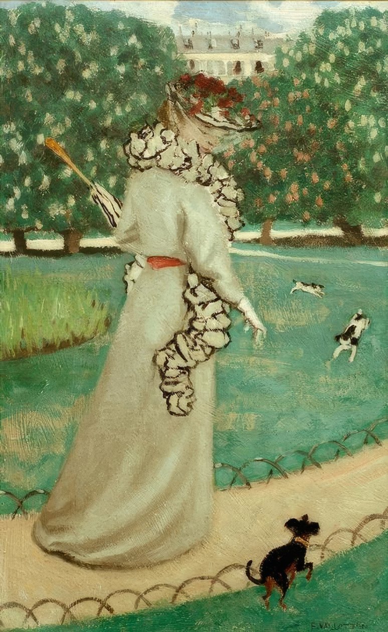 Au Jardin du Luxembourg tekijältä Felix Edouard Vallotton