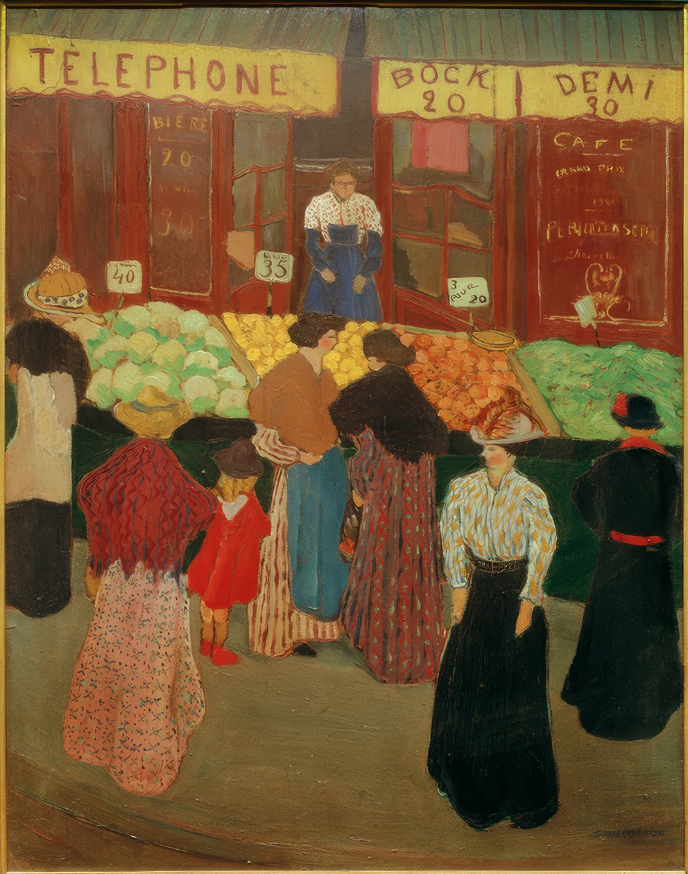 Au marche tekijältä Felix Edouard Vallotton