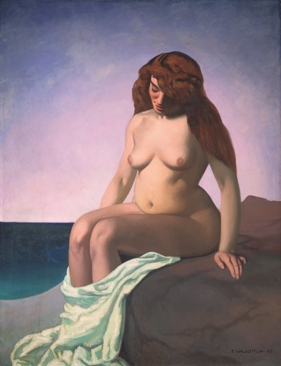 Kylpejä kalliolla, 1909 tekijältä Felix Edouard Vallotton