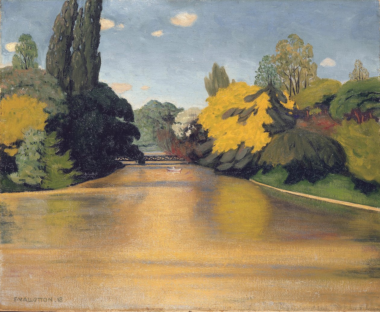 Bois de Boulogne, Las St. James, 1918 tekijältä Felix Edouard Vallotton