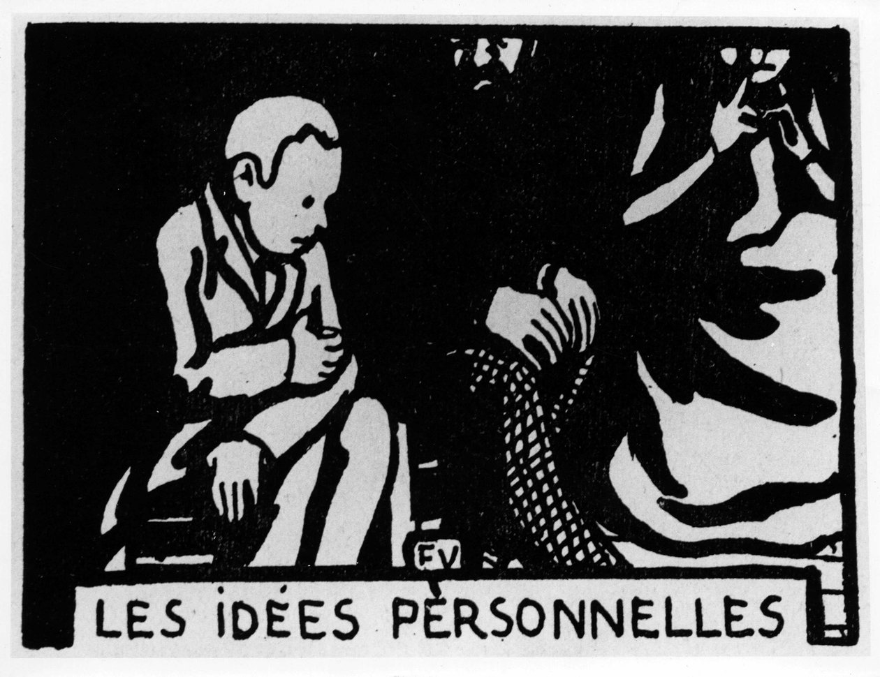 Porkkanapää: "henkilökohtaiset ideat", kirjoittanut Jules Renard, toim. Flammarion (kuva) tekijältä Felix Edouard Vallotton