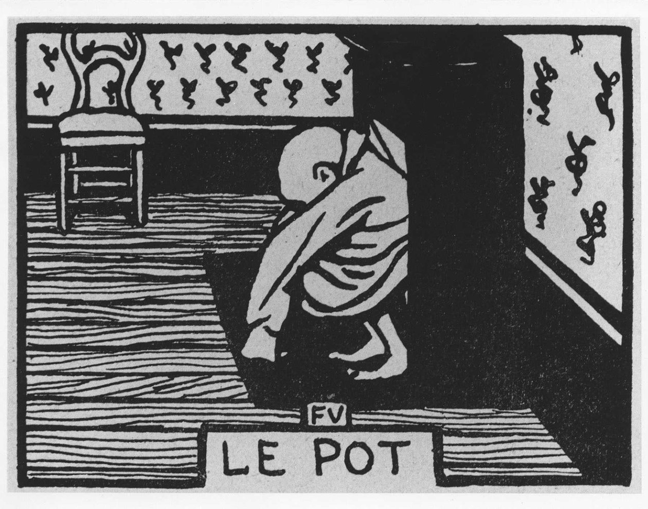 Porkkanamyrkky: ""potti", Jules Renard, kuvitus Felix Vallotton, toim. Flammarion. tekijältä Felix Edouard Vallotton