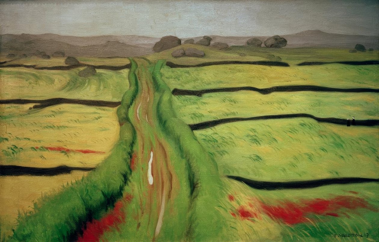 Chemin dans la lande tekijältä Felix Edouard Vallotton