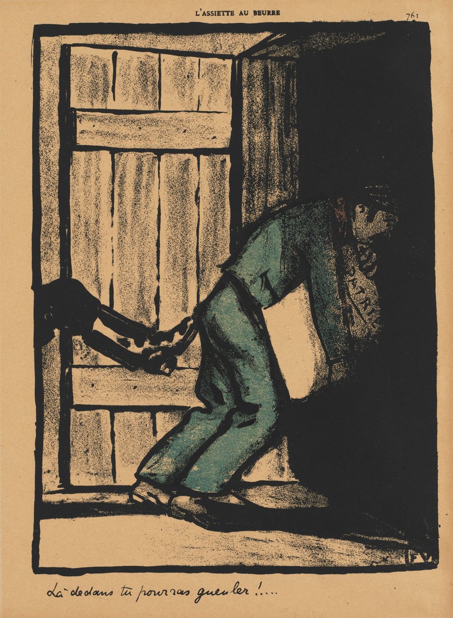 Rikokset ja rangaistukset IV, 761: Voit huutaa, 1872. tekijältä Felix Edouard Vallotton