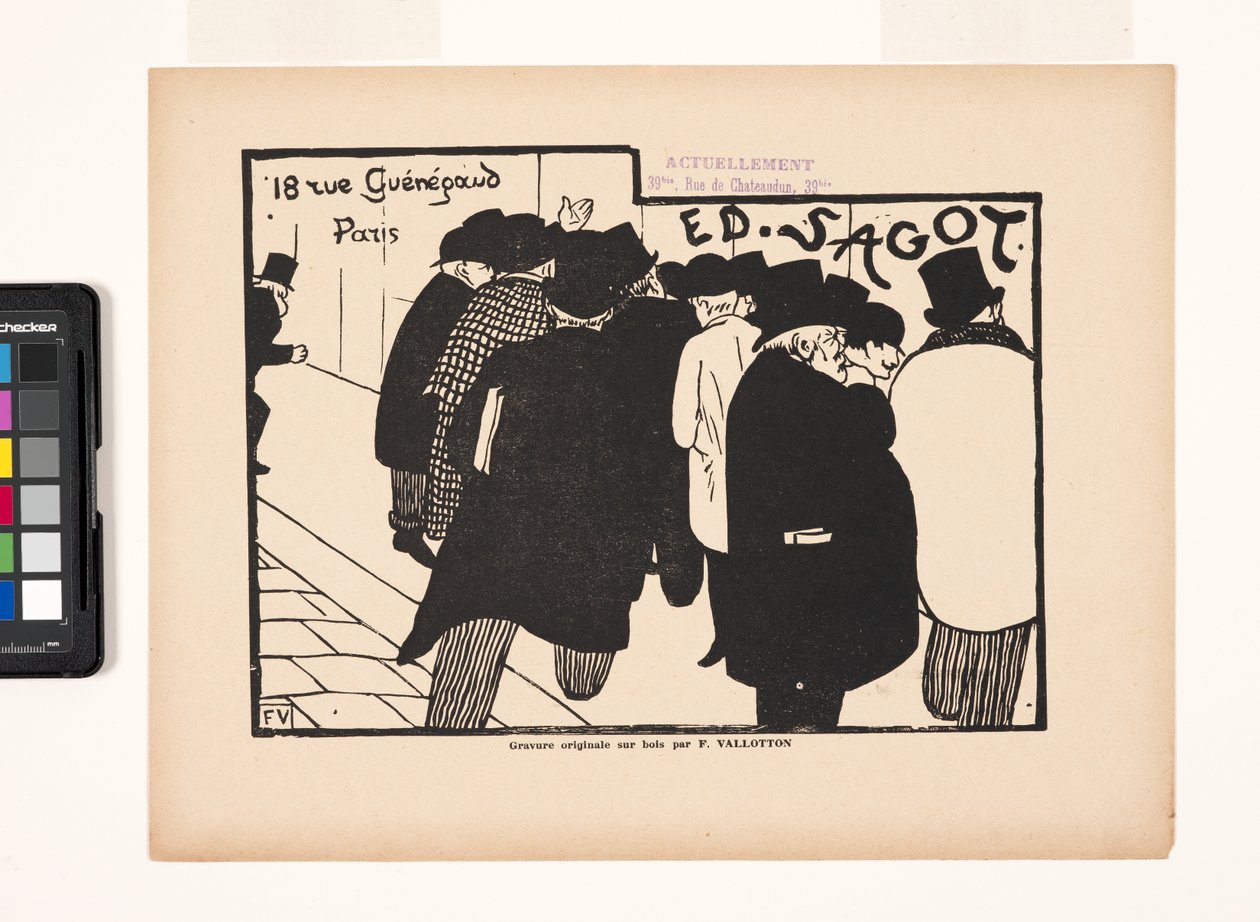 Ed Sagot - Printtien ystäville (puukiviprintti) tekijältä Felix Edouard Vallotton