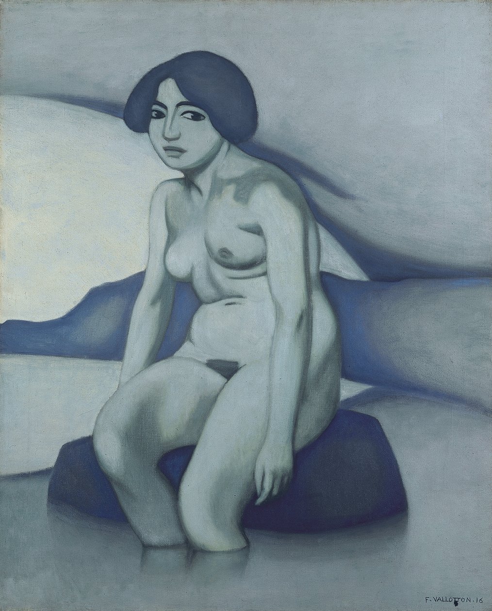 Vihreä alastonkuva, 1916 tekijältä Felix Edouard Vallotton