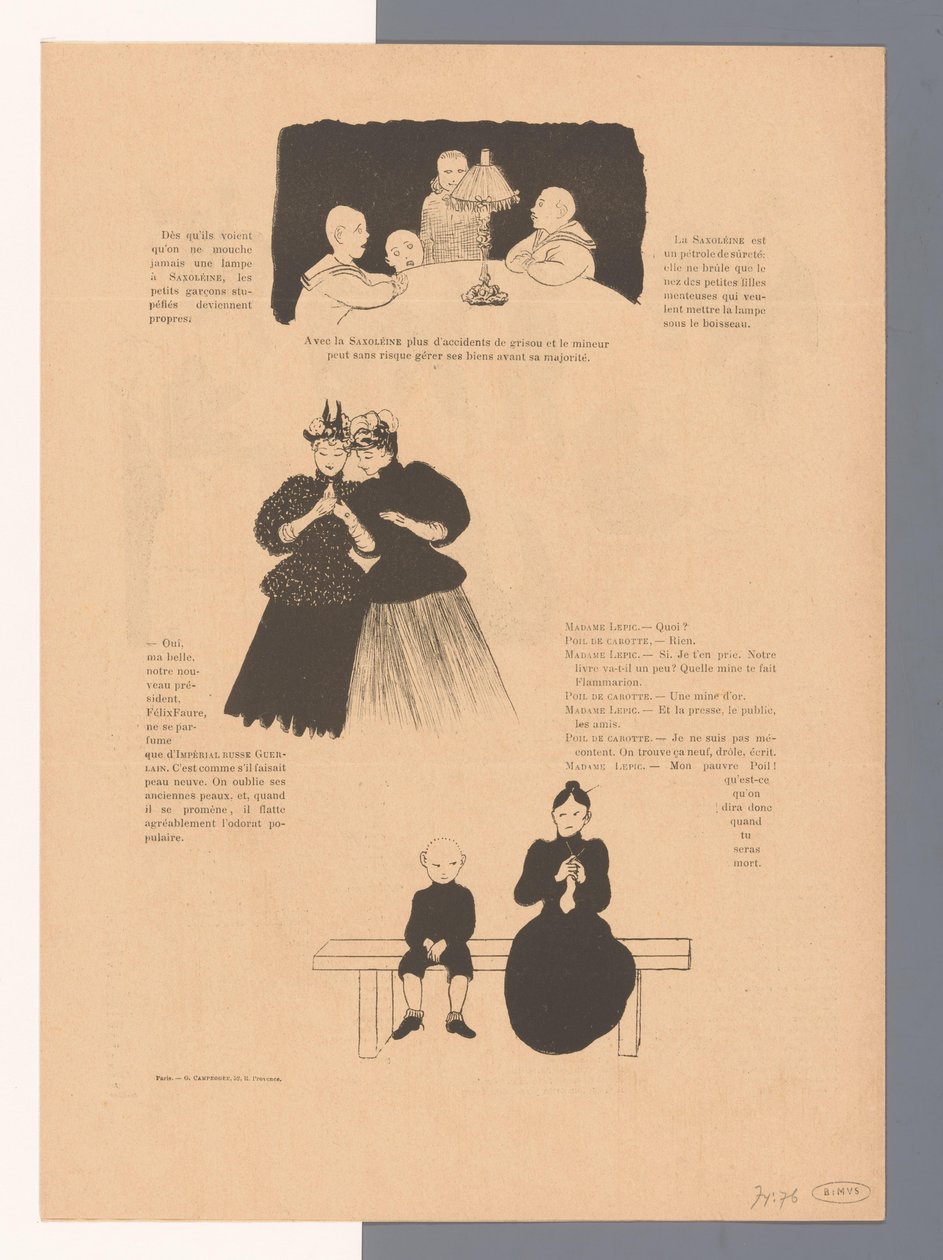 Ryhmä ihmisiä ja kaksi pappia NIB (objektin otsikko) tekijältä Felix Edouard Vallotton