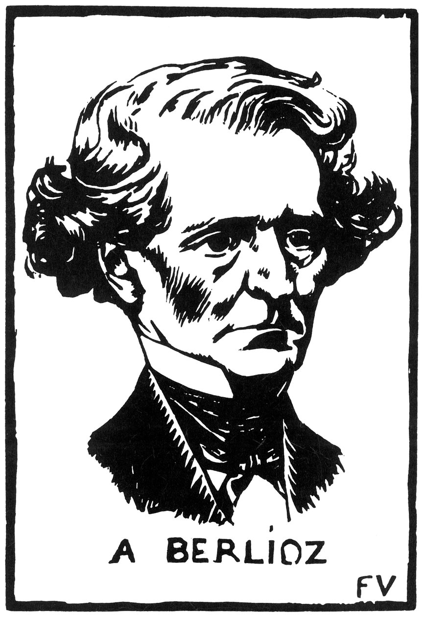 Hector Berlioz 1803-1869, 1891. tekijältä Felix Edouard Vallotton
