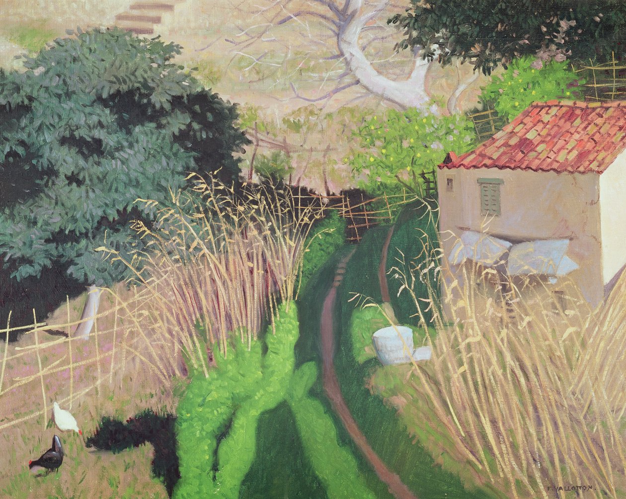 House and Reeds, n. 1921-24 tekijältä Felix Edouard Vallotton