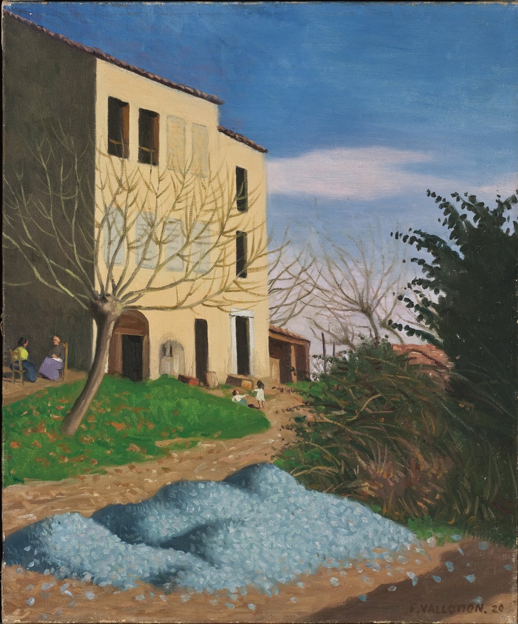 Talo auringossa, Blue Stones, 1920 tekijältä Felix Edouard Vallotton