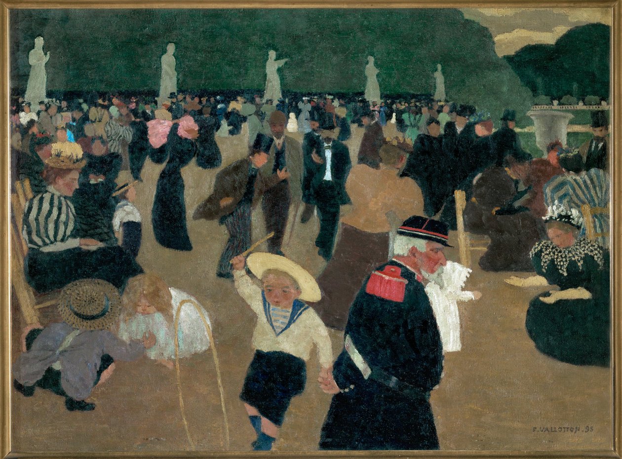 Luxemburgin puutarhat tekijältä Felix Edouard Vallotton