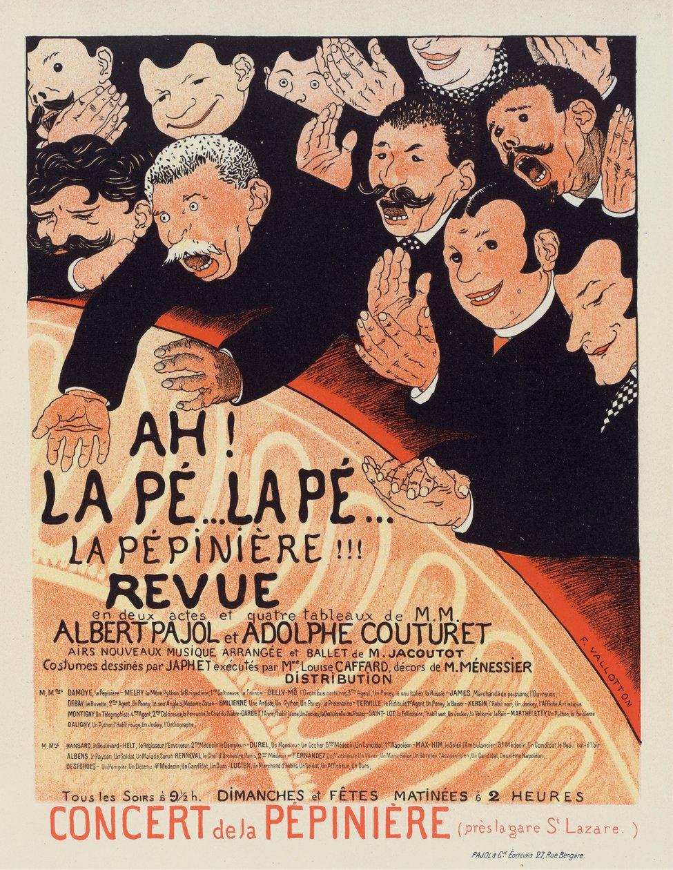 La Pepiniere Revue, noin 1896-1899. tekijältä Felix Edouard Vallotton