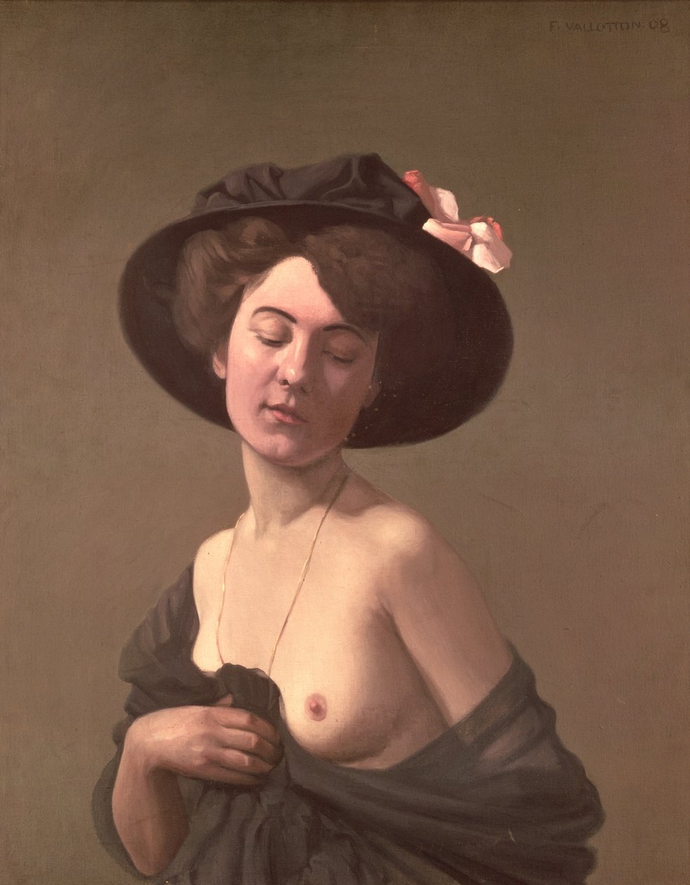 Lady in a Hat, 1908 tekijältä Felix Edouard Vallotton