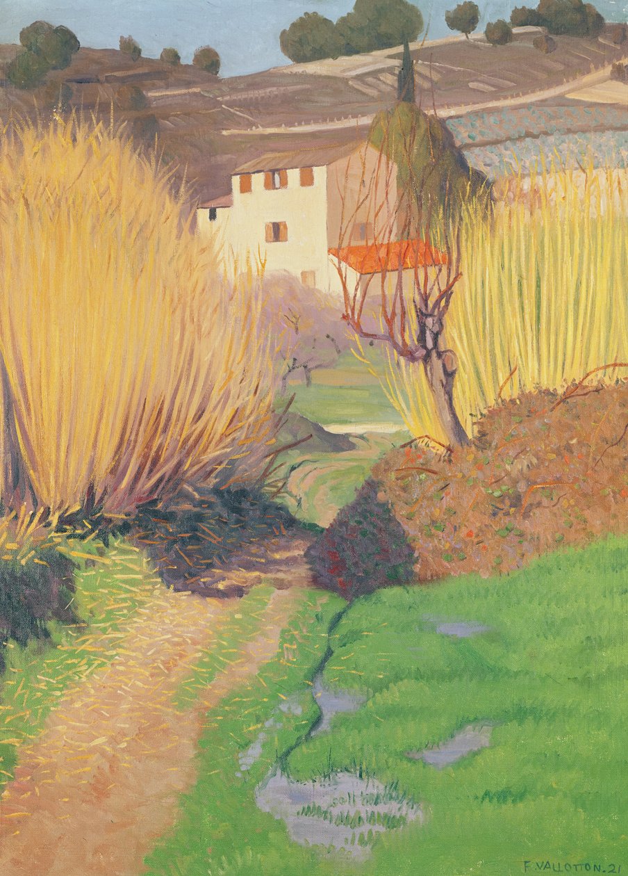 Maisema Lagnesissa, 1921 tekijältä Felix Edouard Vallotton