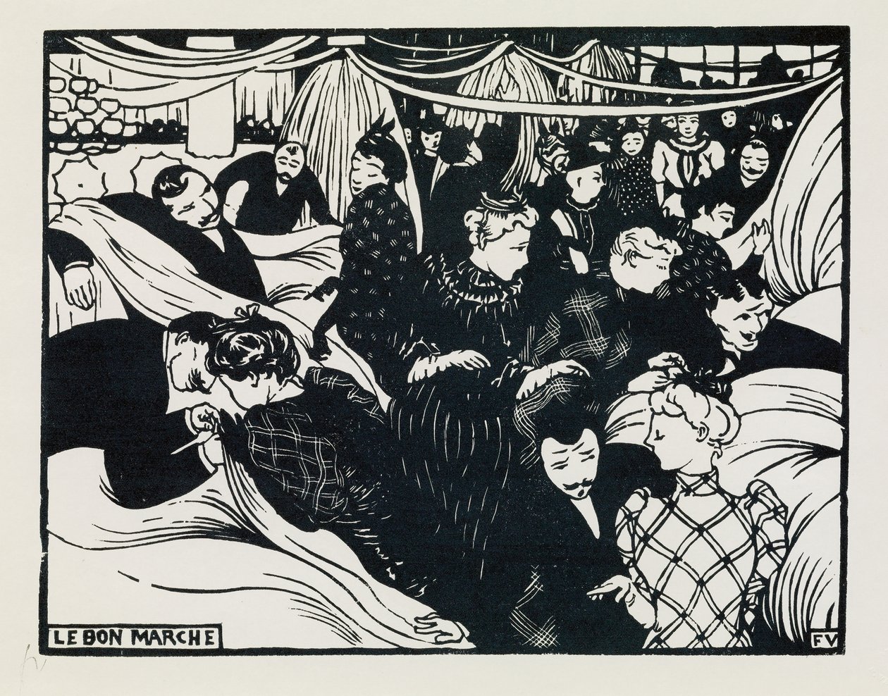 Hyvät markkinat, 1893 tekijältä Felix Edouard Vallotton