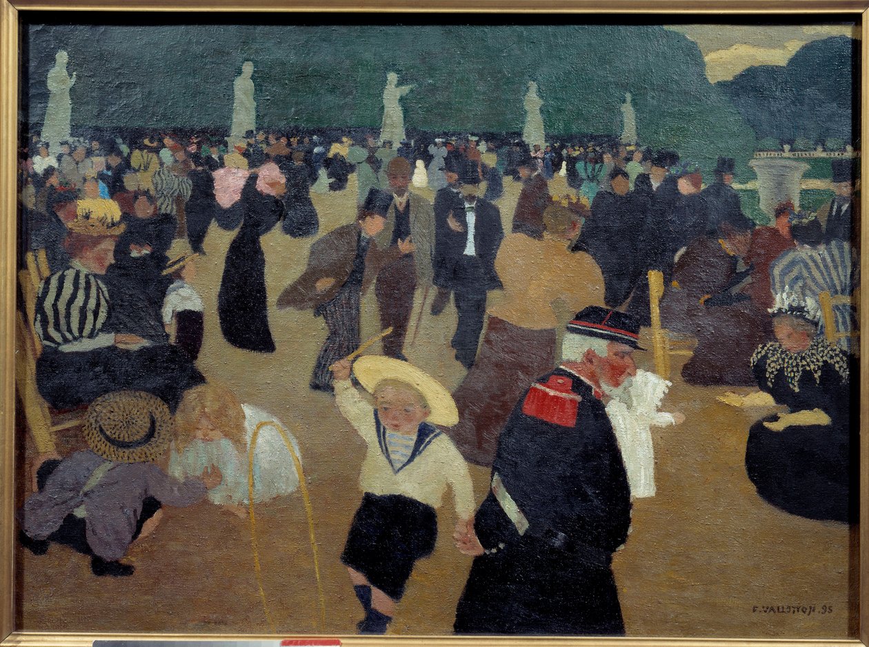 Felix Vallottonin Luxemburgin puutarhamaalaus (1865-1925) tekijältä Felix Edouard Vallotton