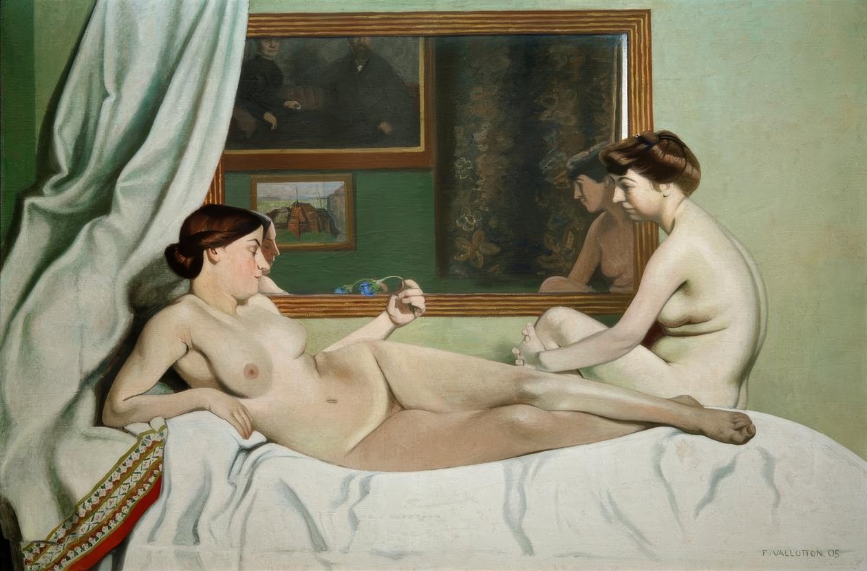 Le repos des modeles tekijältä Felix Edouard Vallotton