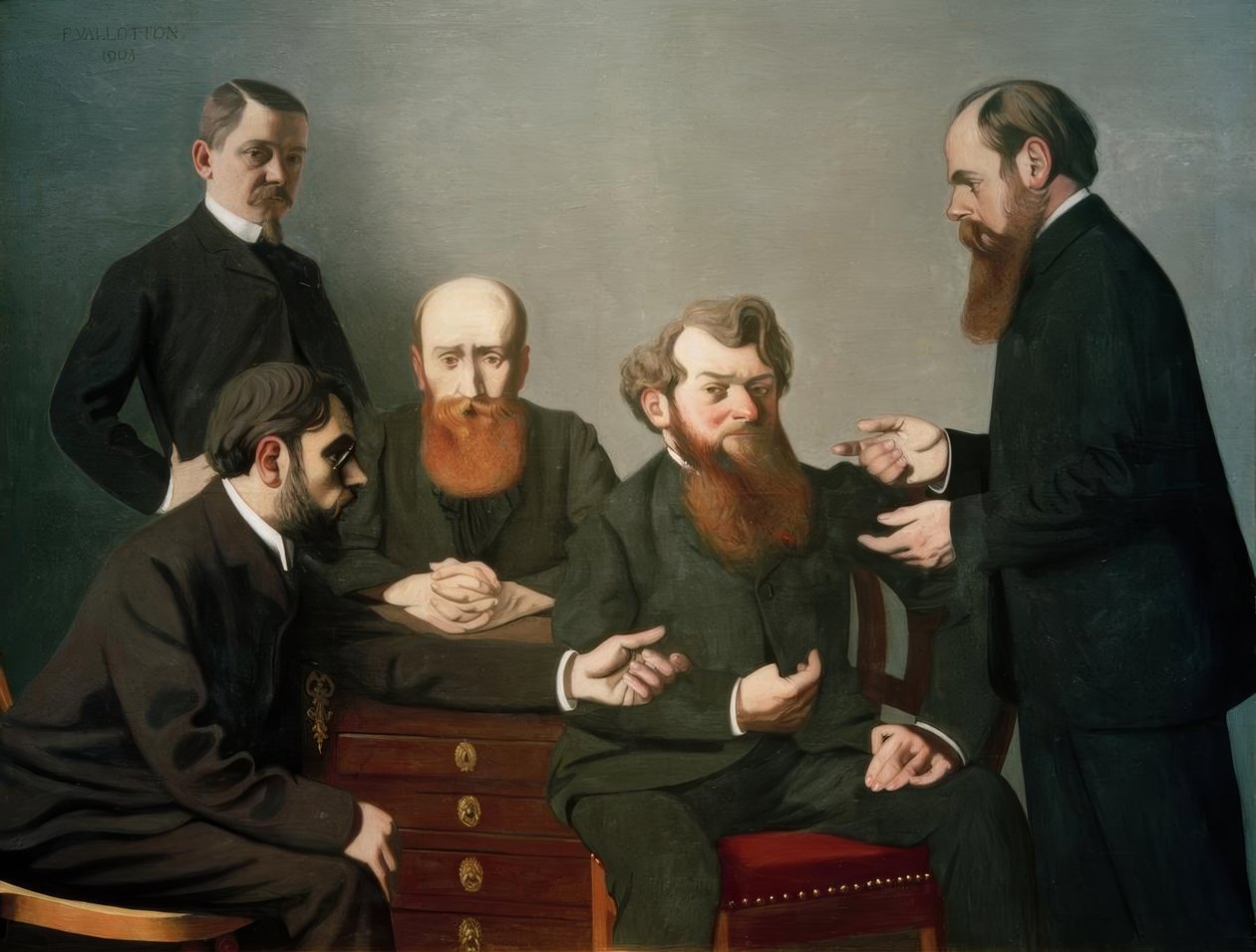 Les cinq peintres tekijältä Felix Edouard Vallotton
