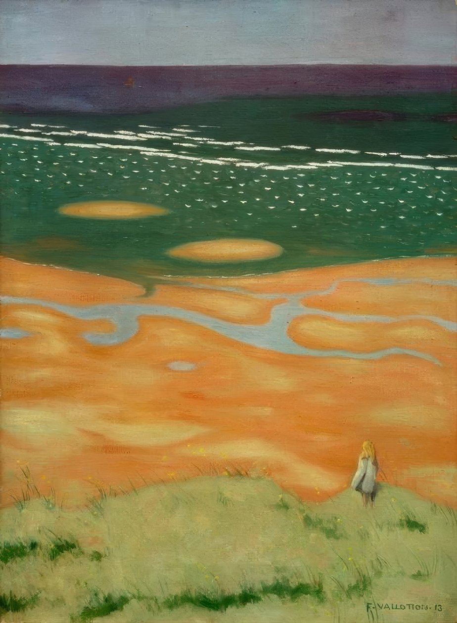 Marée montante, Houlgate tekijältä Felix Edouard Vallotton