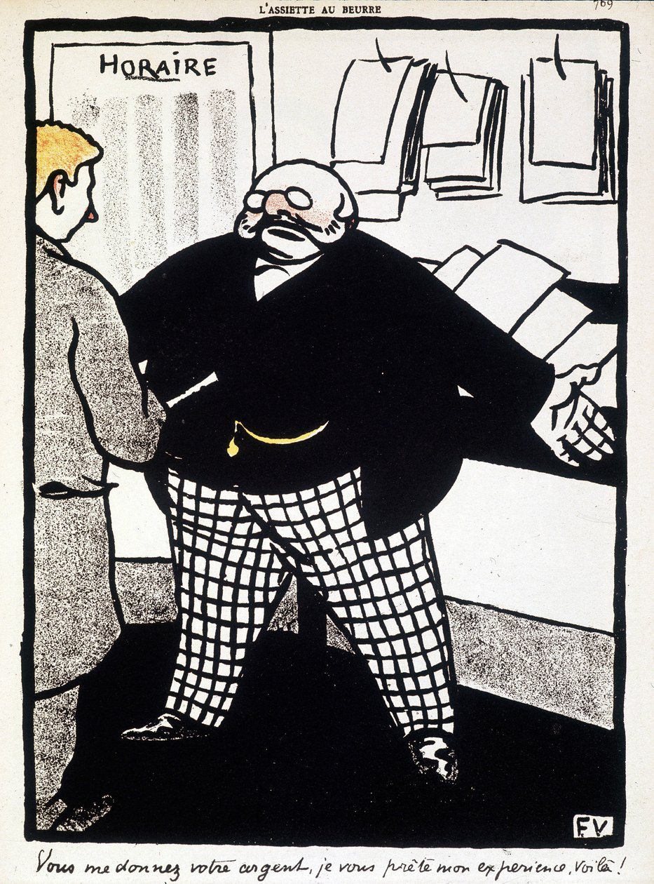 Raha ja pankkitoiminta, Félix Vallotton - elokuvassa "" L