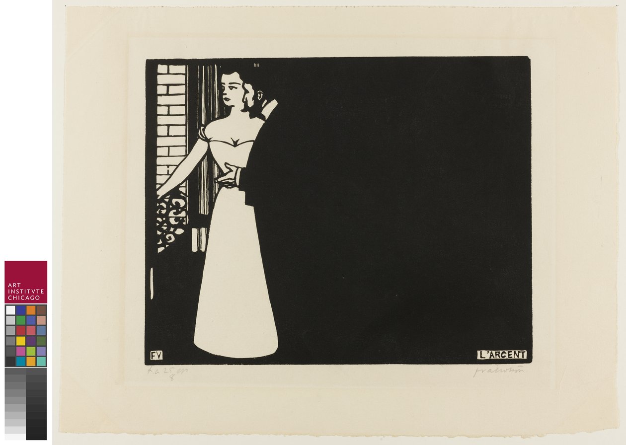 Raha, levy viisi julkaisusta Intimacies, 1898 tekijältä Felix Edouard Vallotton