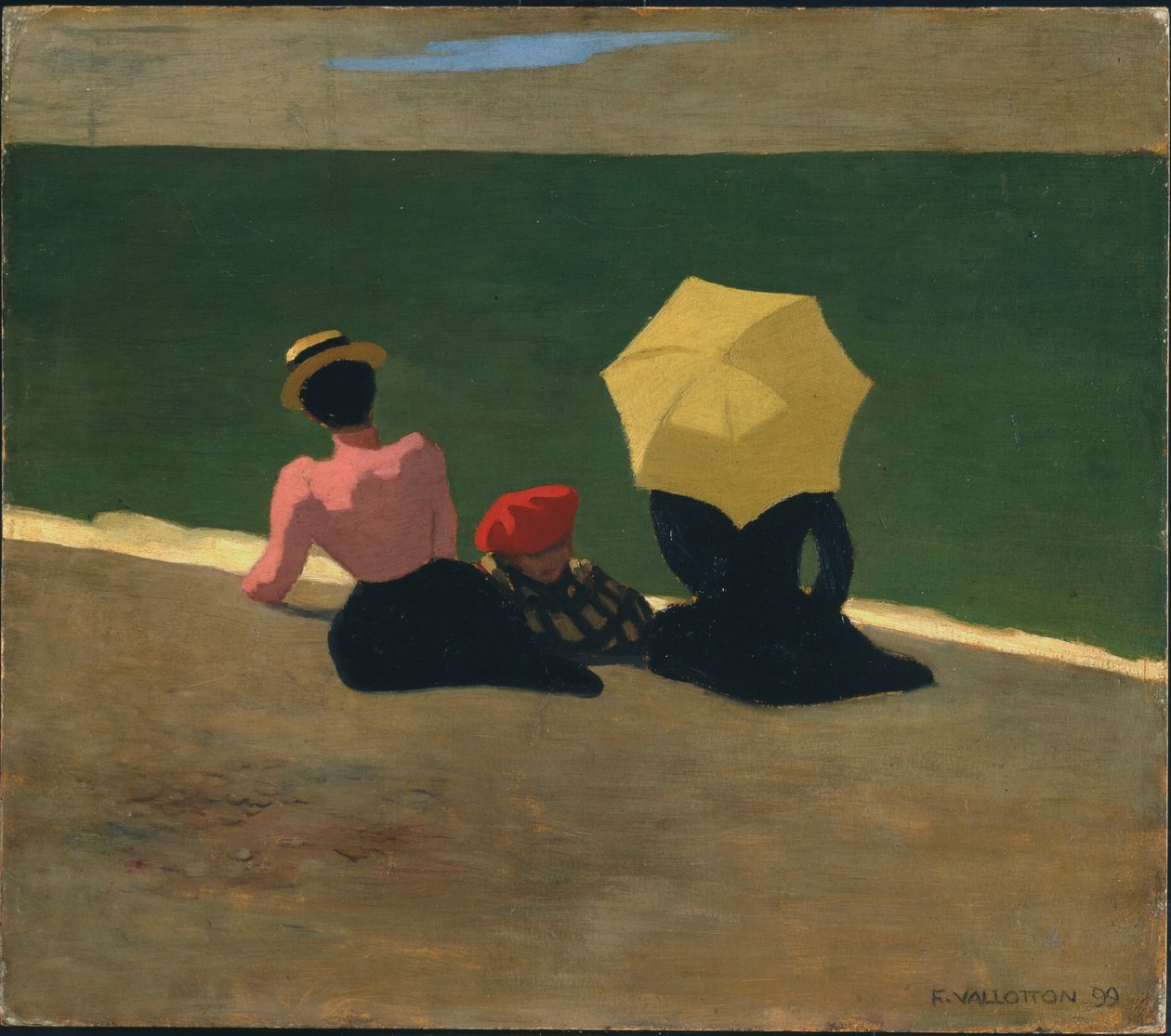 Rannalla, 1899 tekijältä Felix Edouard Vallotton