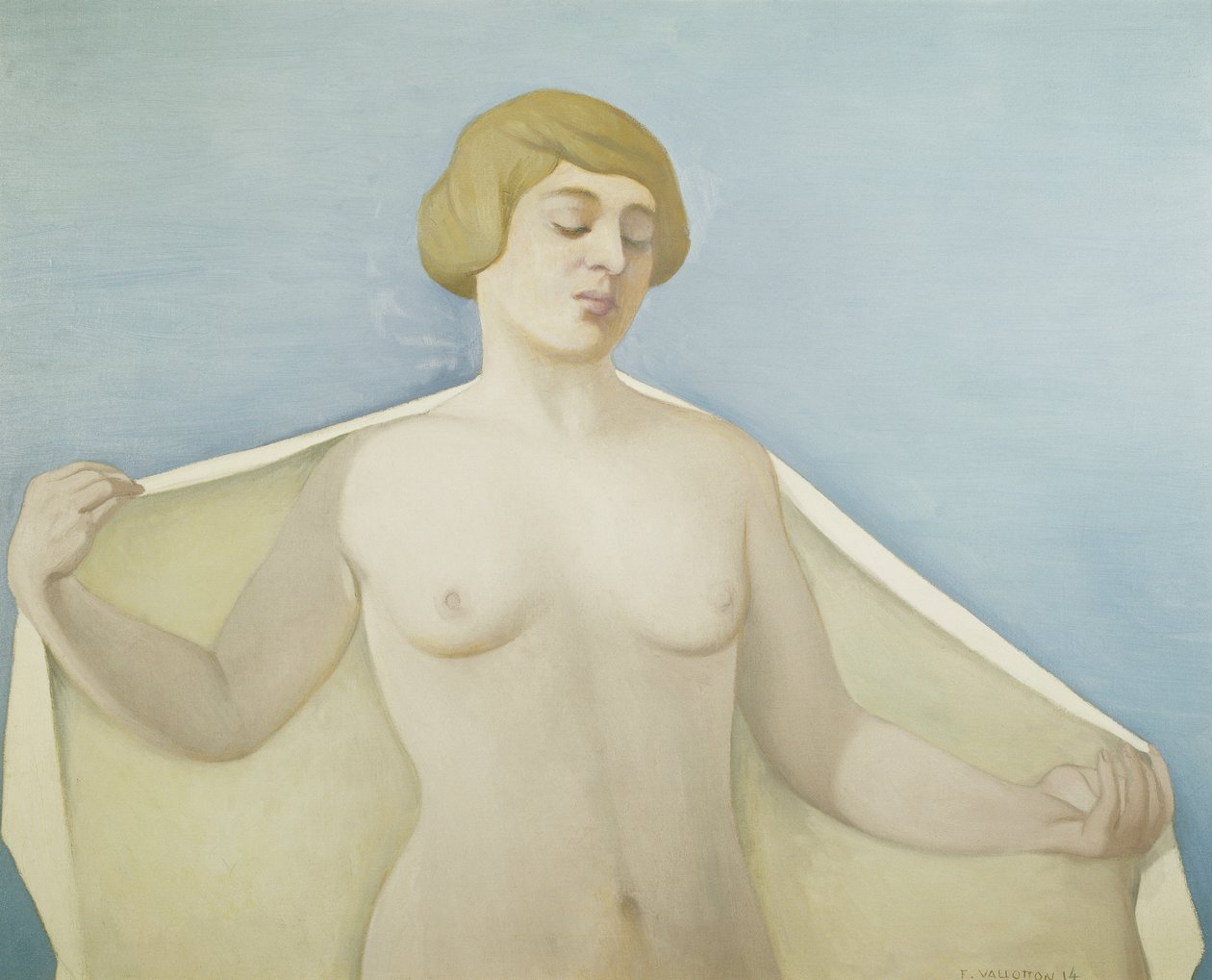 Poissa kylpylästä; Sortie du Bain, 1914 tekijältä Felix Edouard Vallotton