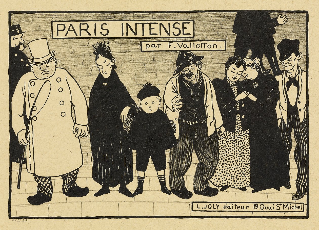 Paris Intense, 1893-94 tekijältä Felix Edouard Vallotton