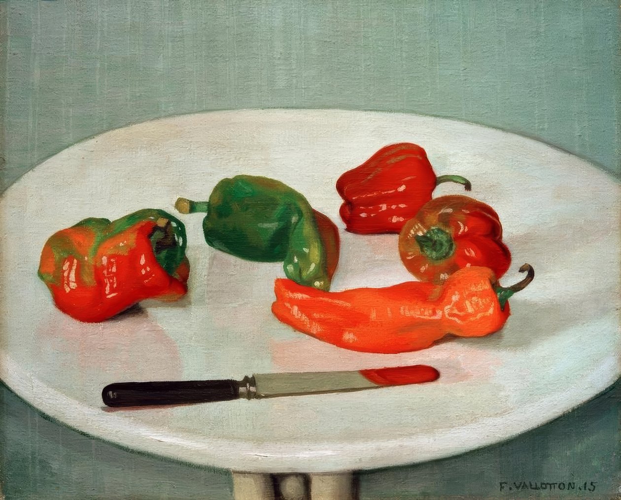 Poivrons rouges tekijältä Felix Edouard Vallotton