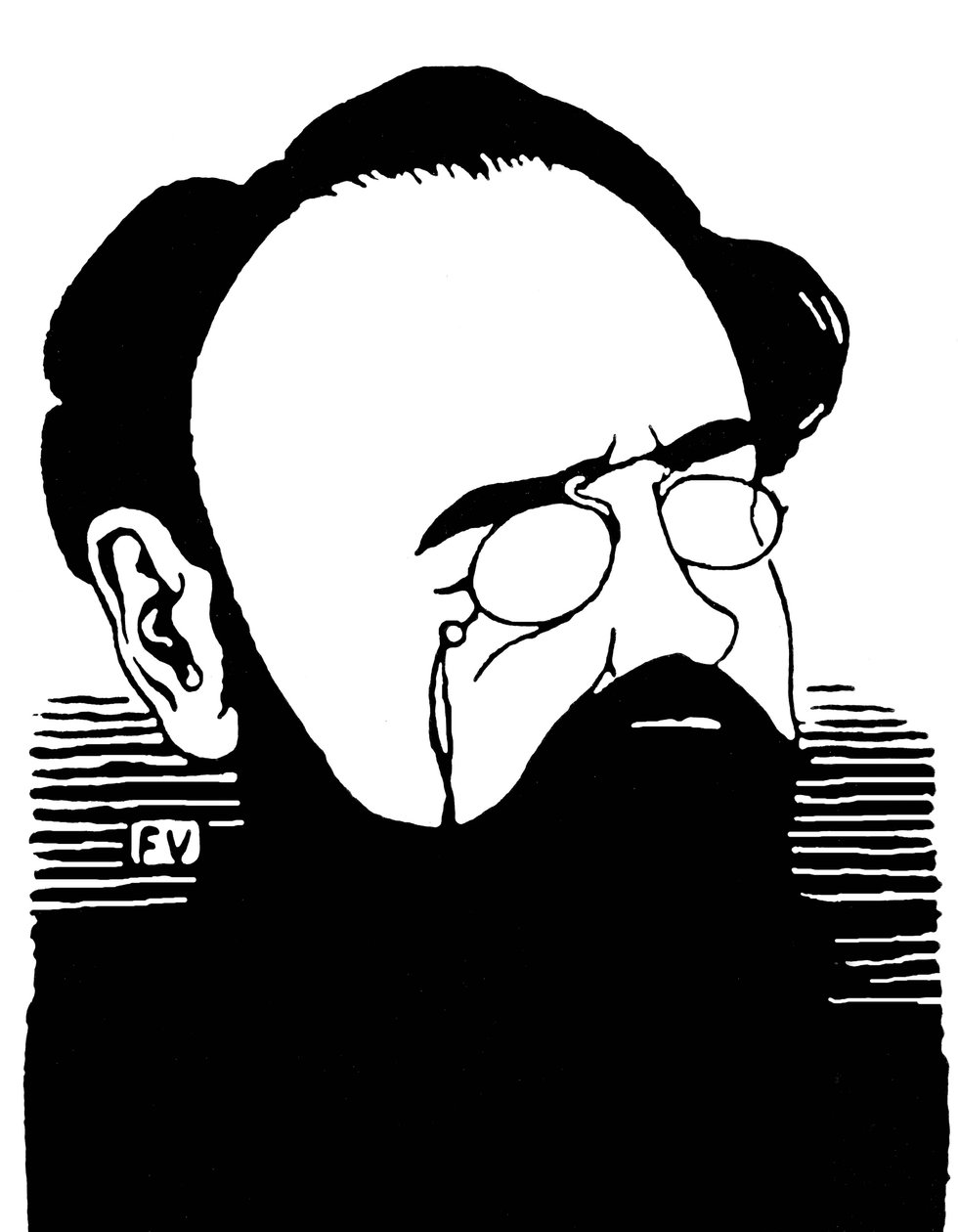 Muotokuva Emile Zolasta (1840-1902), ranskalaisesta kirjailijasta. Kaiverrus Felix Edouard Vallotton (1865-1925) tekijältä Felix Edouard Vallotton