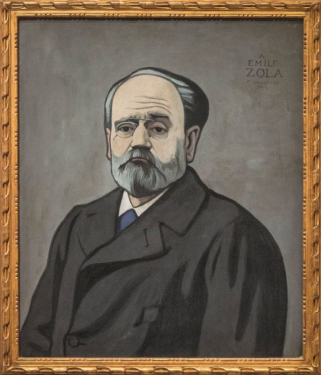 Emile Zolan muotokuva tekijältä Felix Edouard Vallotton