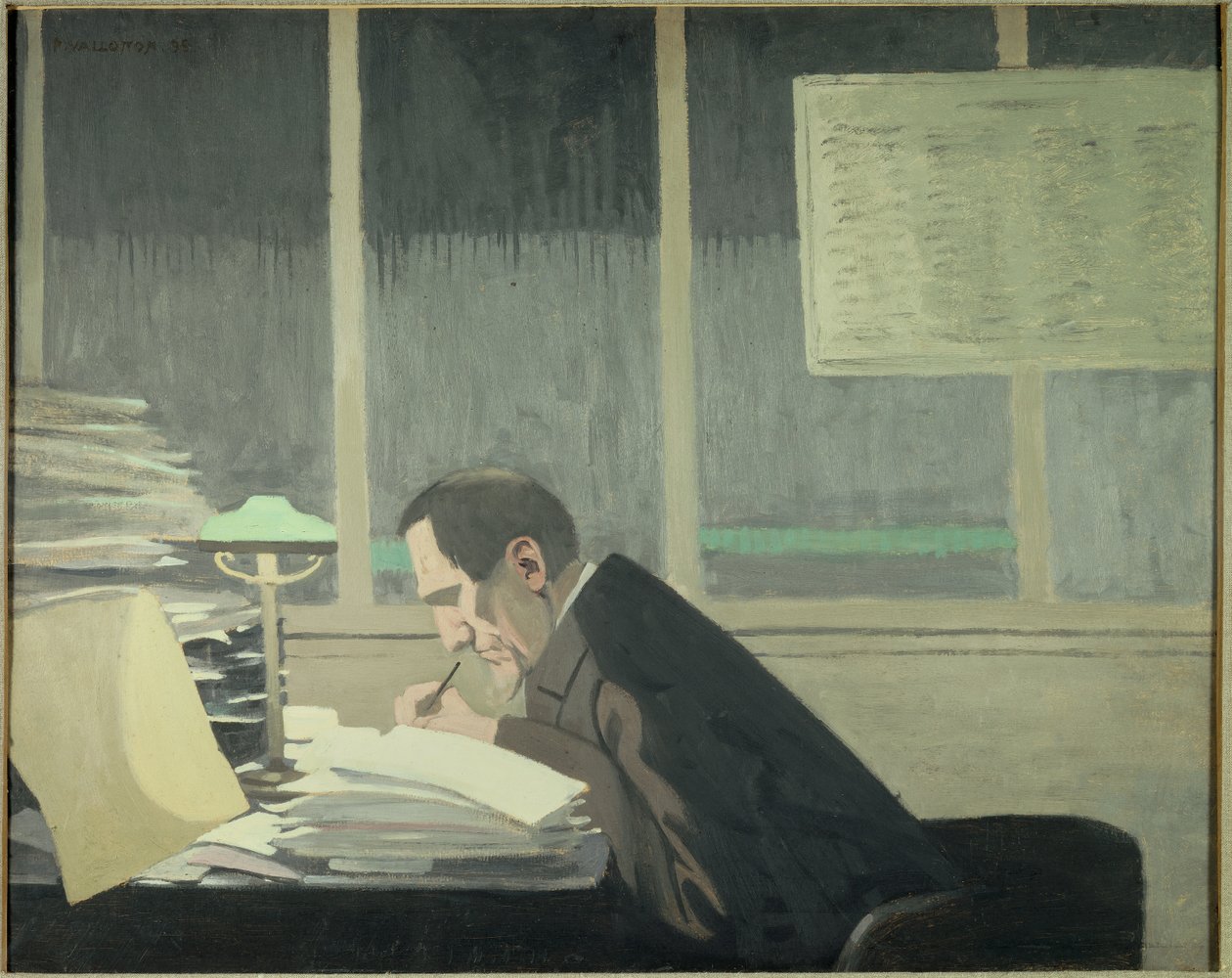 Muotokuva Felix Feneonista (1861-1944), La revue blanchen taidekriitikko, toimittaja ja aikakauslehtijohtaja”” Felix Vallottonin (1865-1925) maalaus (ec.suiss) tekijältä Felix Edouard Vallotton