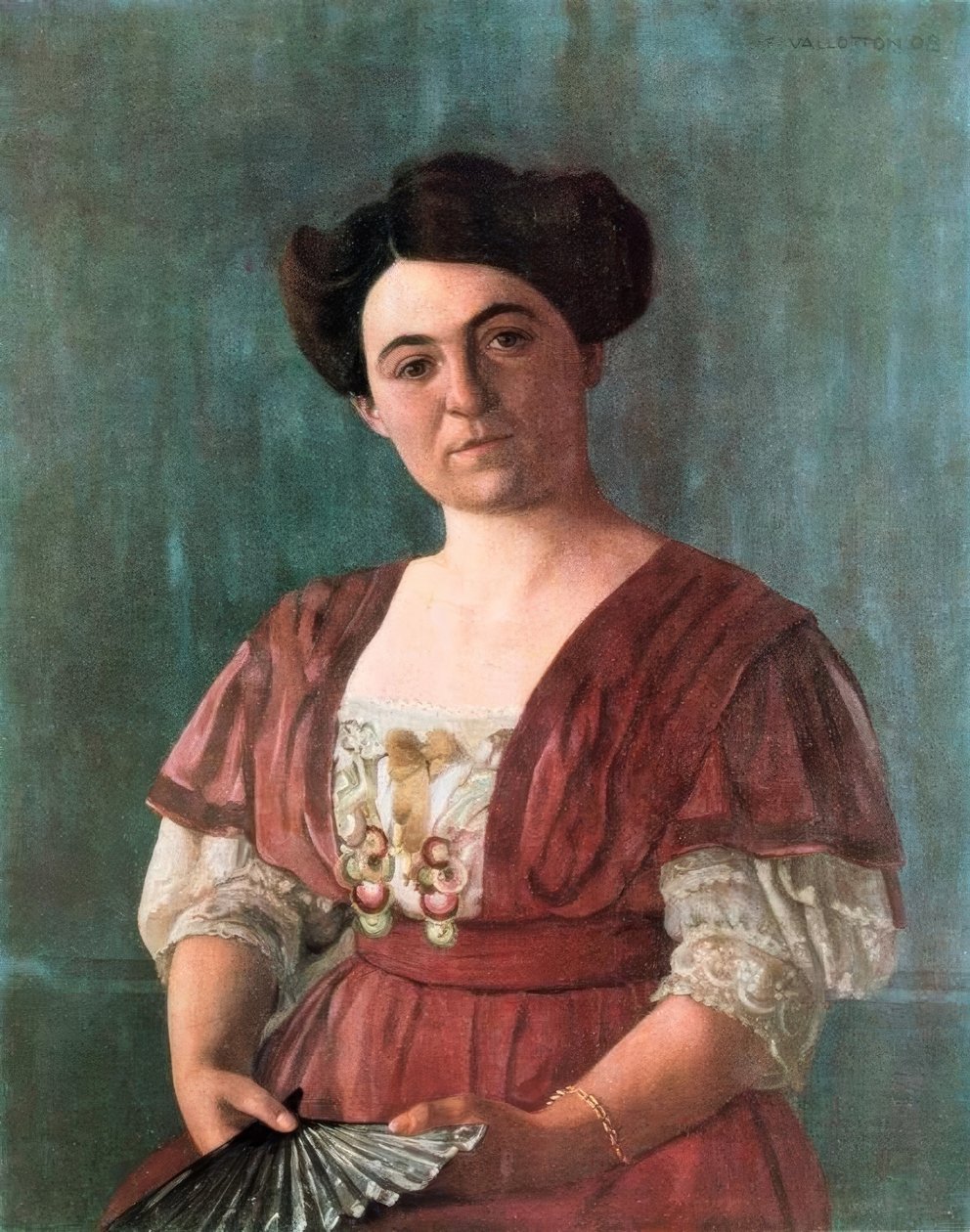 Madame Hasenin muotokuva 1908 tekijältä Felix Edouard Vallotton