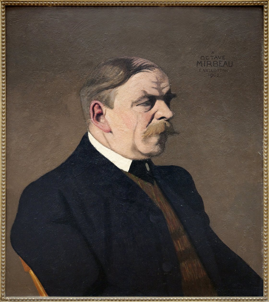 Muotokuva Octave Mirbeausta (1848-1917), kirjailija, ranskalainen toimittaja, Felix Vallottonin (1865-1925) öljymaalaus, toteutettu vuonna 1902. Valokuvaus, KIM Youngtae, Grenoble, Musee de Grenoble. tekijältä Felix Edouard Vallotton