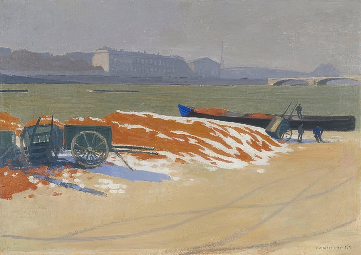 Quai de Seine. 1901 tekijältä Felix Edouard Vallotton