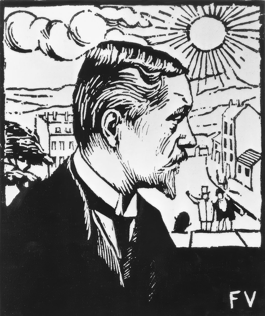 Selbstbildnis tekijältä Felix Edouard Vallotton