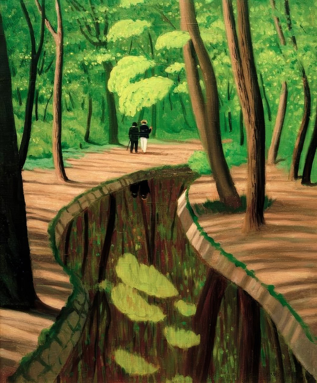 Sousbois, Bois de Boulogne tekijältä Felix Edouard Vallotton