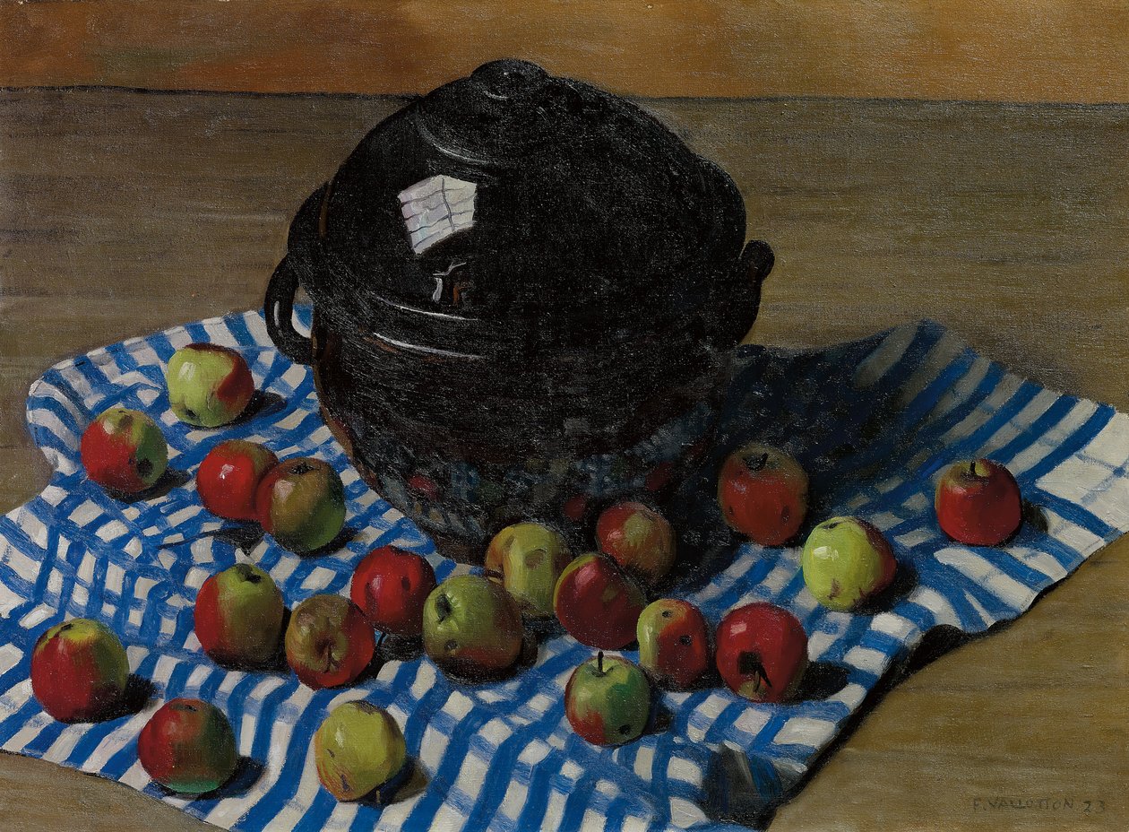 The Black Soupier, 1923 tekijältä Felix Edouard Vallotton