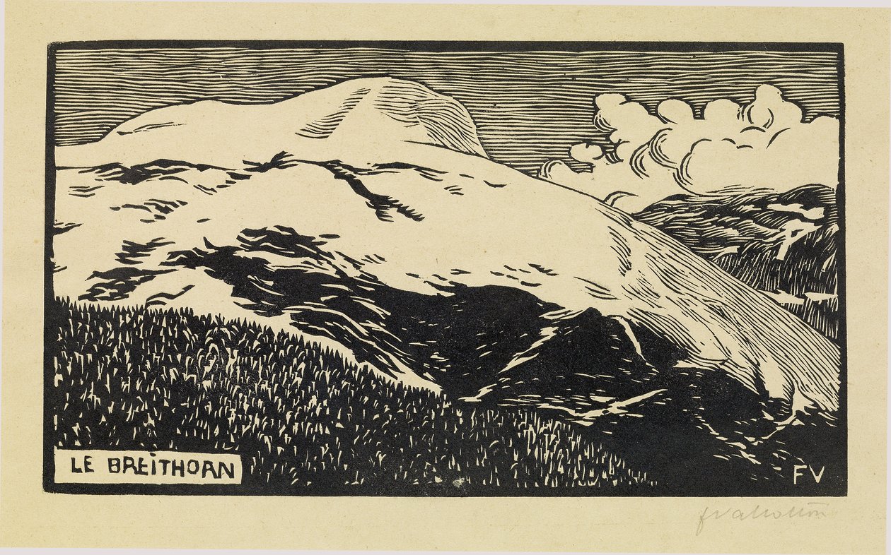 The Breithorn, 1892 tekijältä Felix Edouard Vallotton